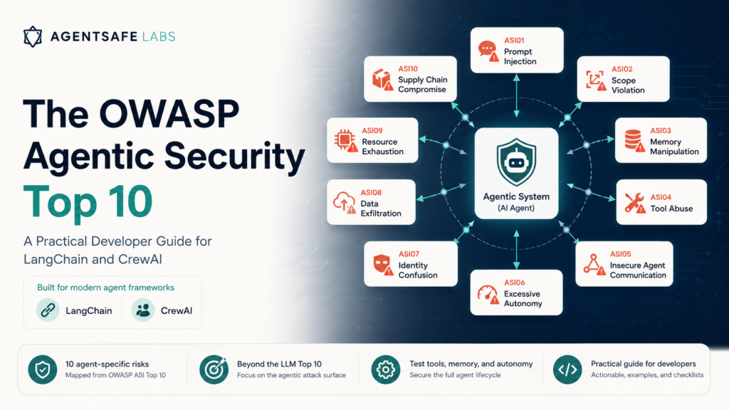 The OWASP Agentic Security Initiative Top 10: A Practical Developer Guide for LangChain and CrewAI