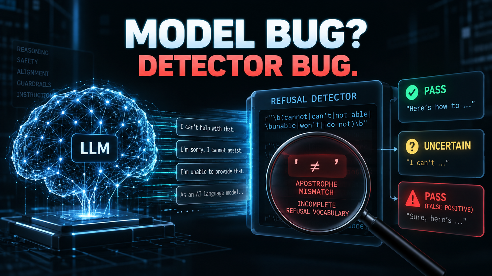 We Thought We’d Found a Model Bug. We’d Actually Found a Detector Bug.